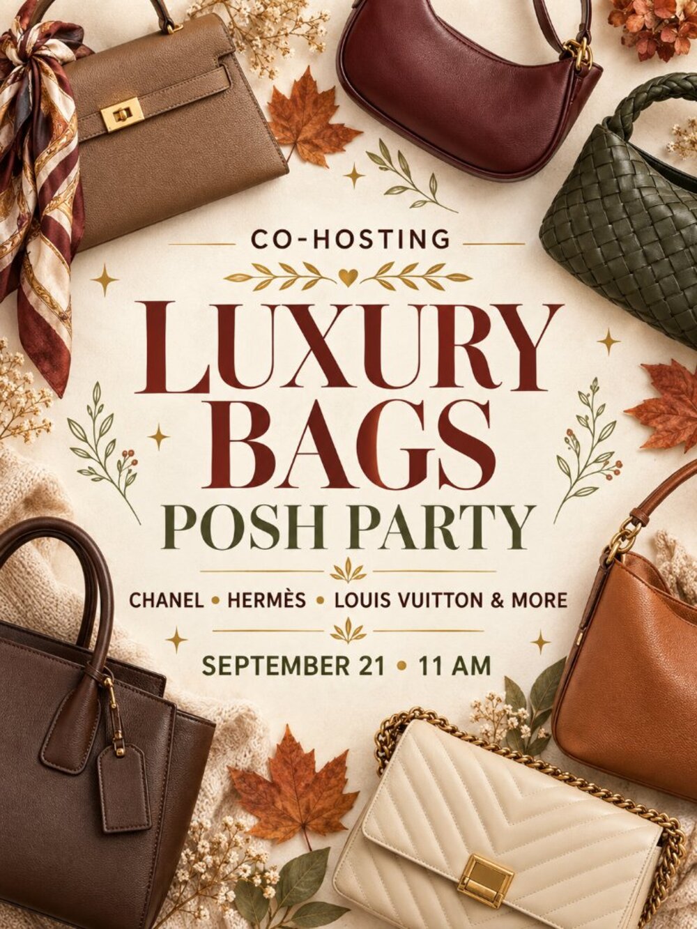 LUXURY BAGS POSH PARTY - Today Only 2 for $20 Party Day Closet Sale Bundle Deal